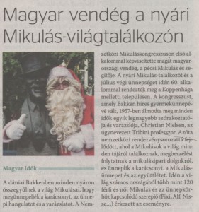 Hungarian Santa Claus on Santa Claus World Congress